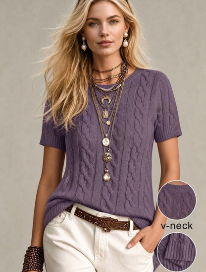 Pull en tricot - Torsadé