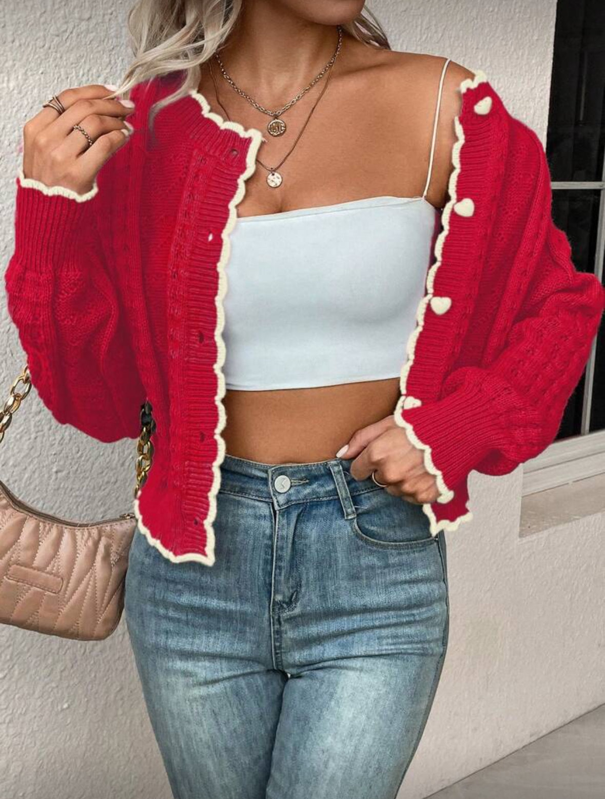 Franclin Cardigan décontracté red