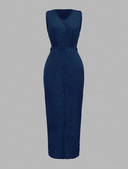 Robe d'été avec poches en biais