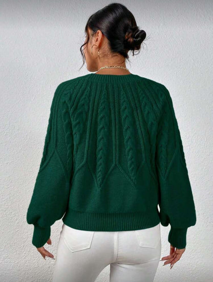 Pull à manches lanterne en tricot