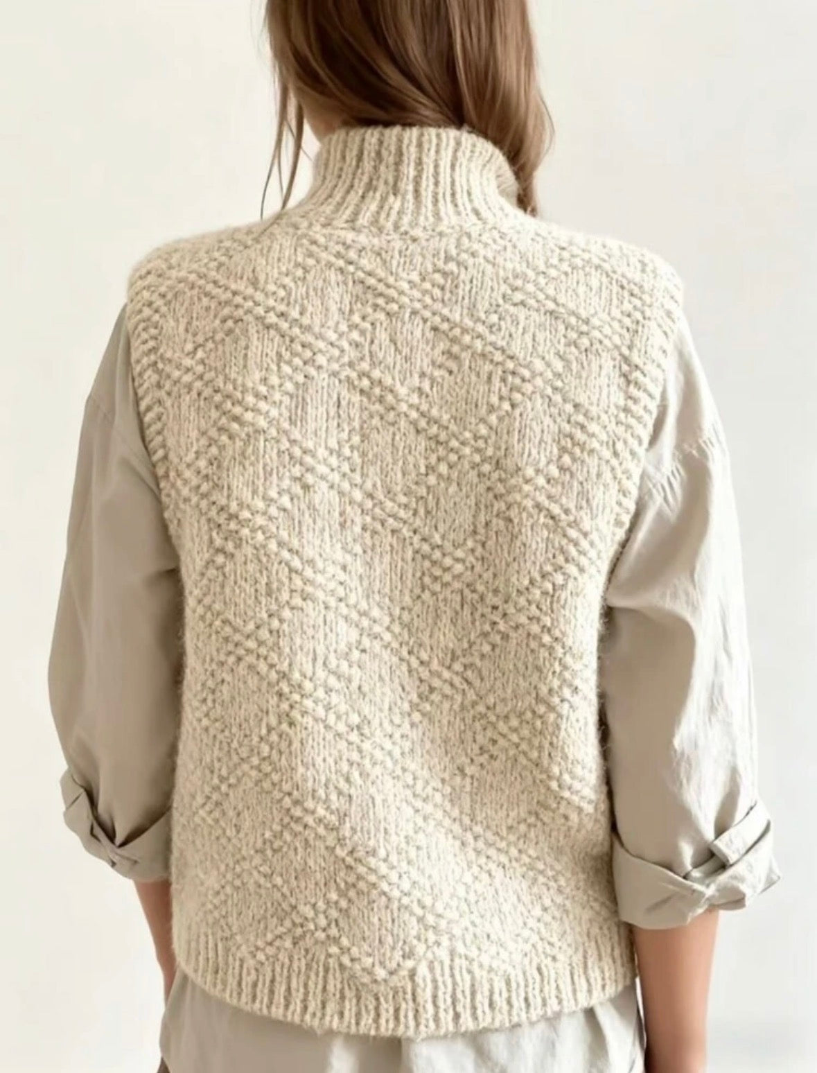 Gilet - Boutons en bois