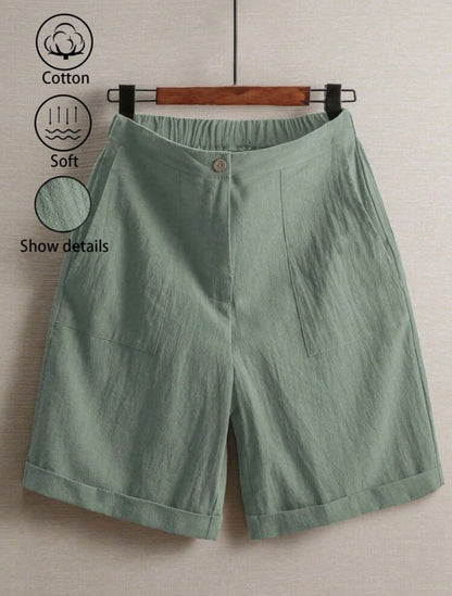 Short en lin (Mint green)