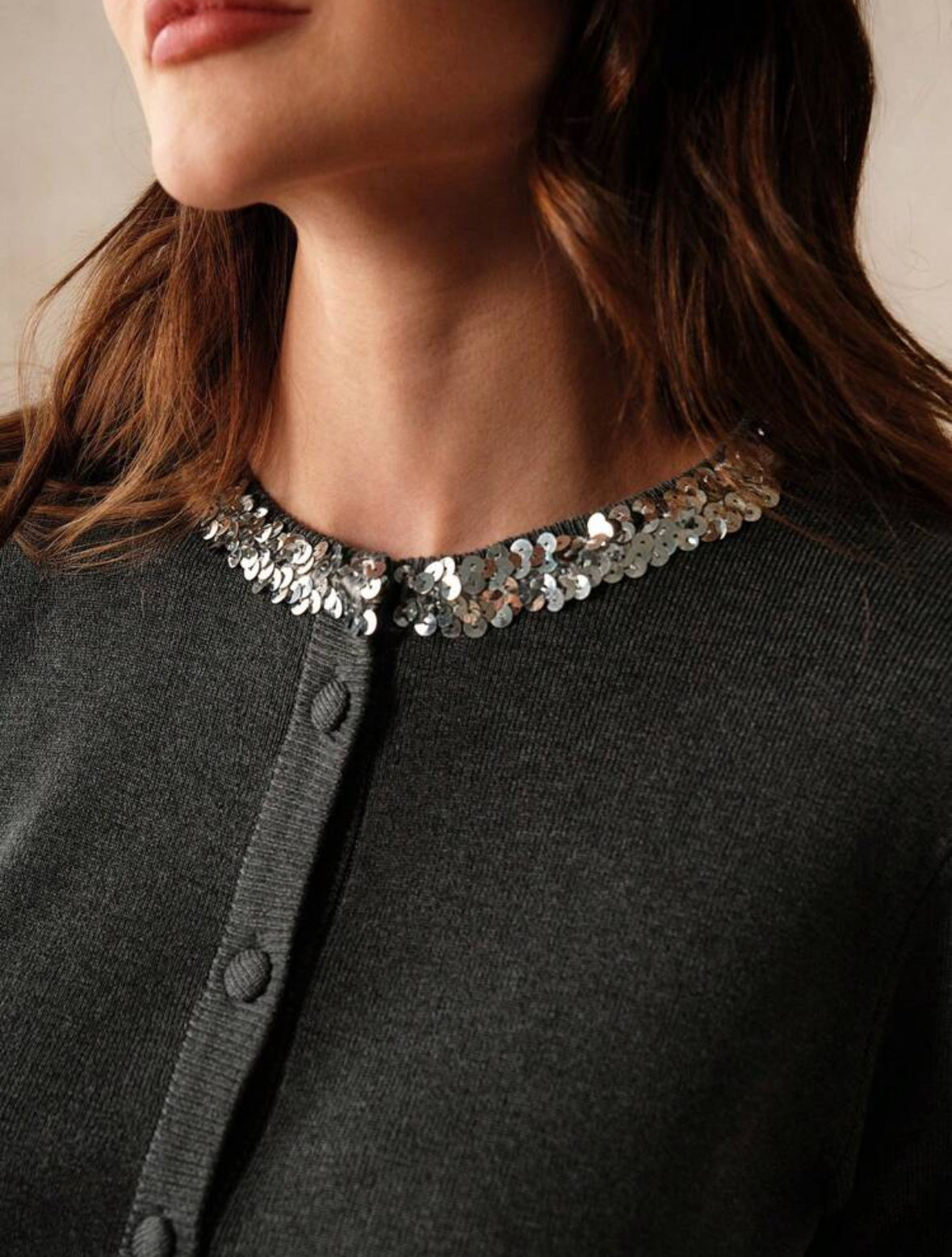 Cardigan Sequin embellish