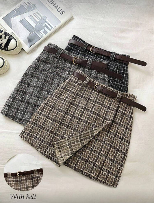 Jupe courte à carreaux