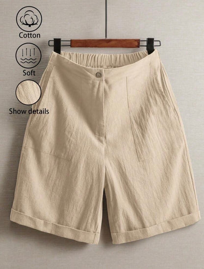 Short en lin (Beige)