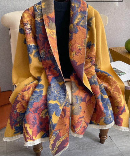 Écharpe en jacquard floral