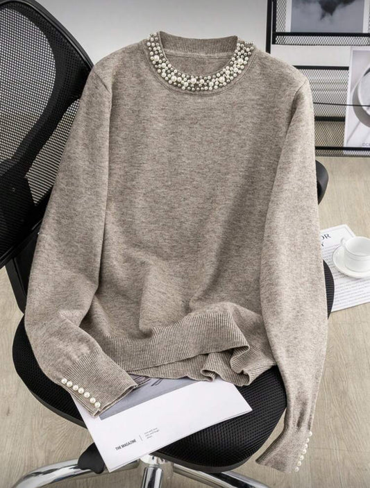 Pull Décontracté Kiko Perles