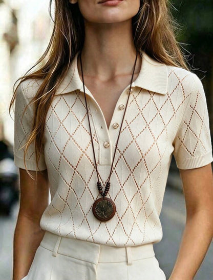 Polo tricoté — Vintage