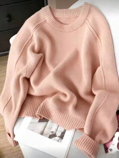 Pull tricoté à manches raglan