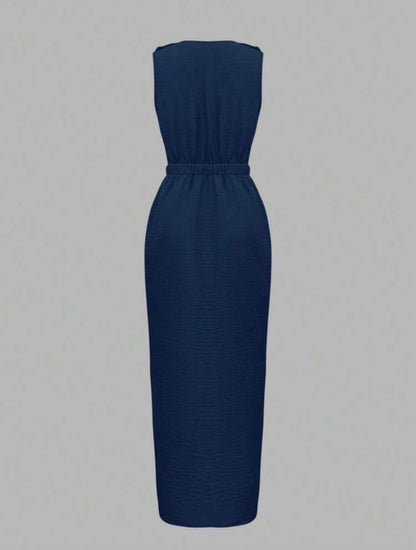 Robe d'été avec poches en biais