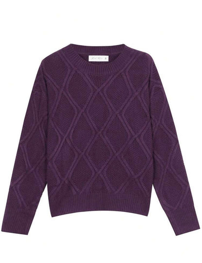 Top tricoté - Violet