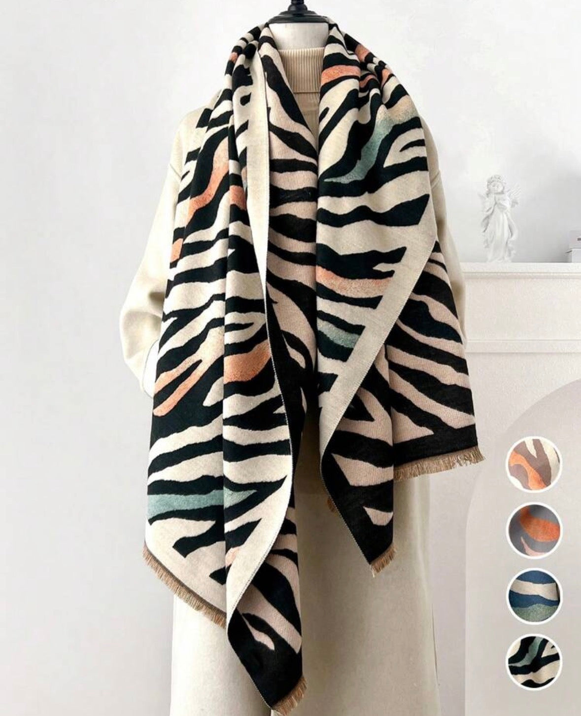 Écharpe Pashmina - Tigre