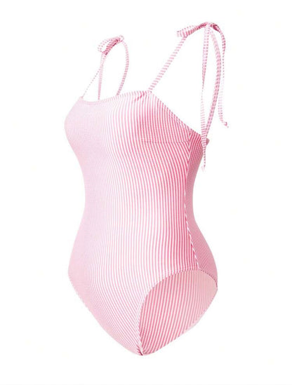 Maillot de bain une pièce rayé