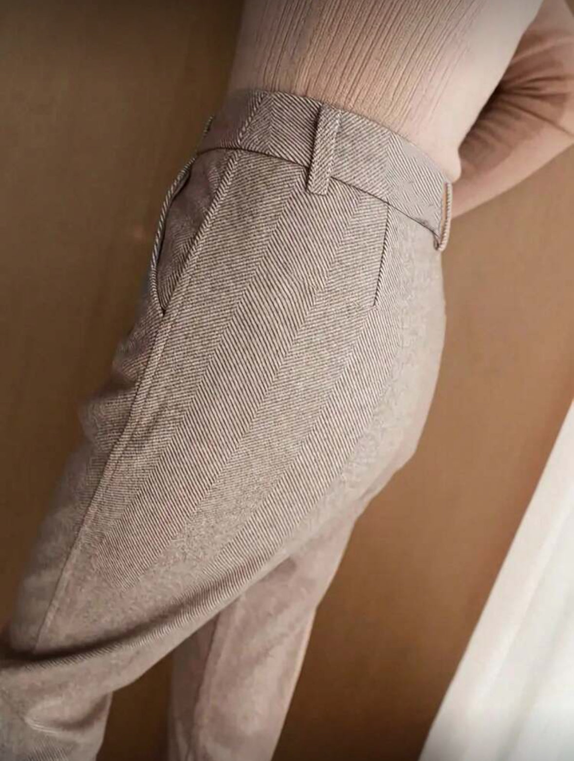 Pantalon à jambe droite