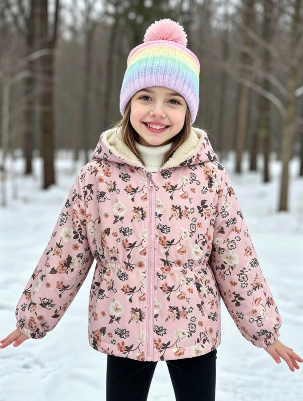 Veste à capuche zippé doublé