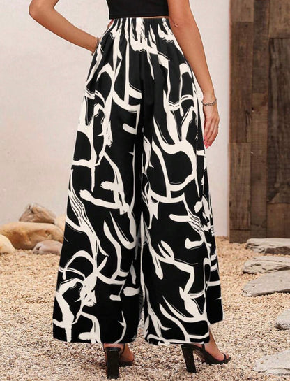 Pantalon large - Taille haute
