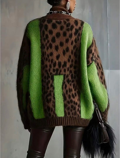 Pull - Green léopard