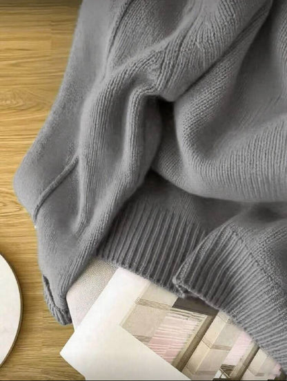 Pull tricoté à manches raglan