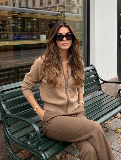 Cardigan en tricot - zippé