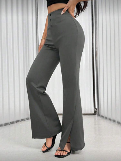 Pantalon élégant à jambe évasée
