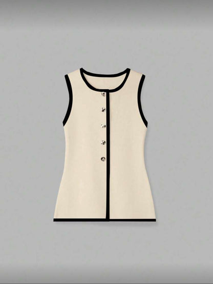 Top tricoté style simple