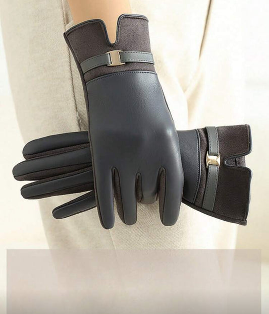 Gants en velours