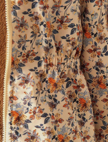 Sweat-shirt à capuche zippé doublé