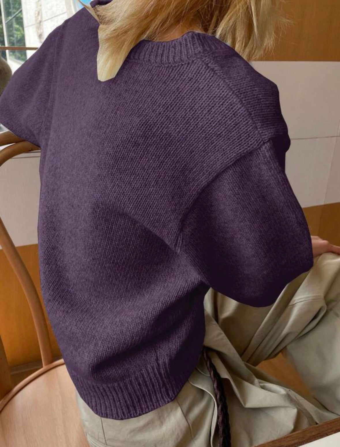 Pull col V - Neutre