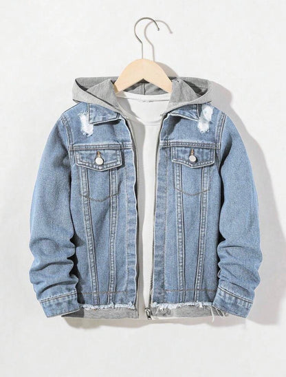 Veste en denim avec capuche