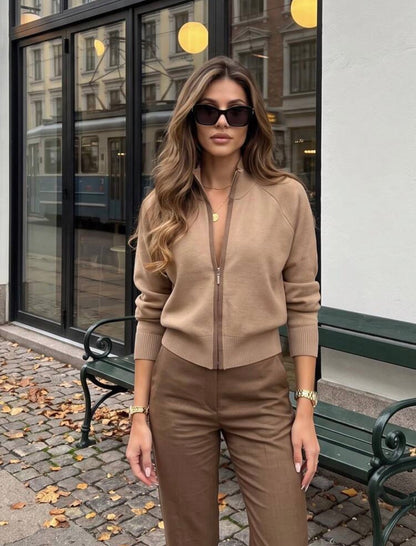 Cardigan en tricot - zippé