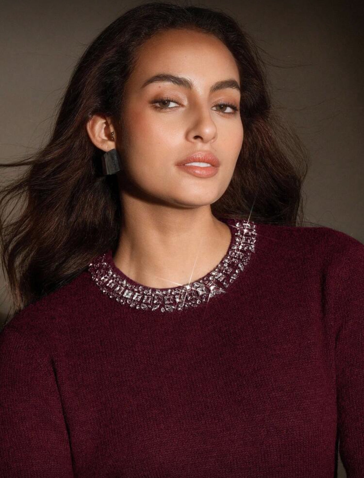 Pull en laine mélangée