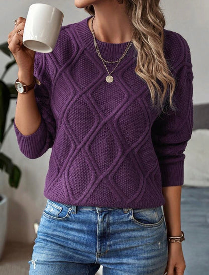Top tricoté - Violet