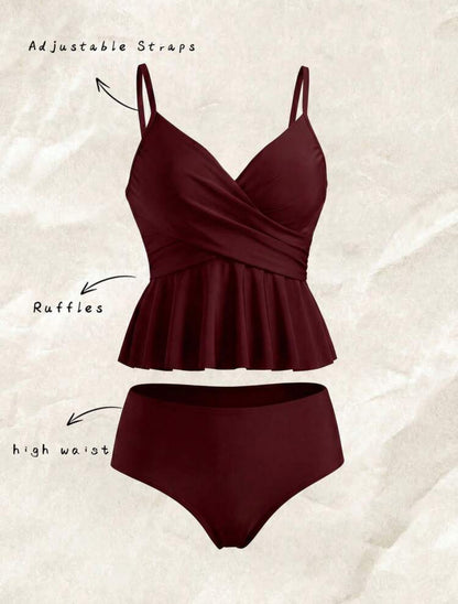 Tankini bas croisés