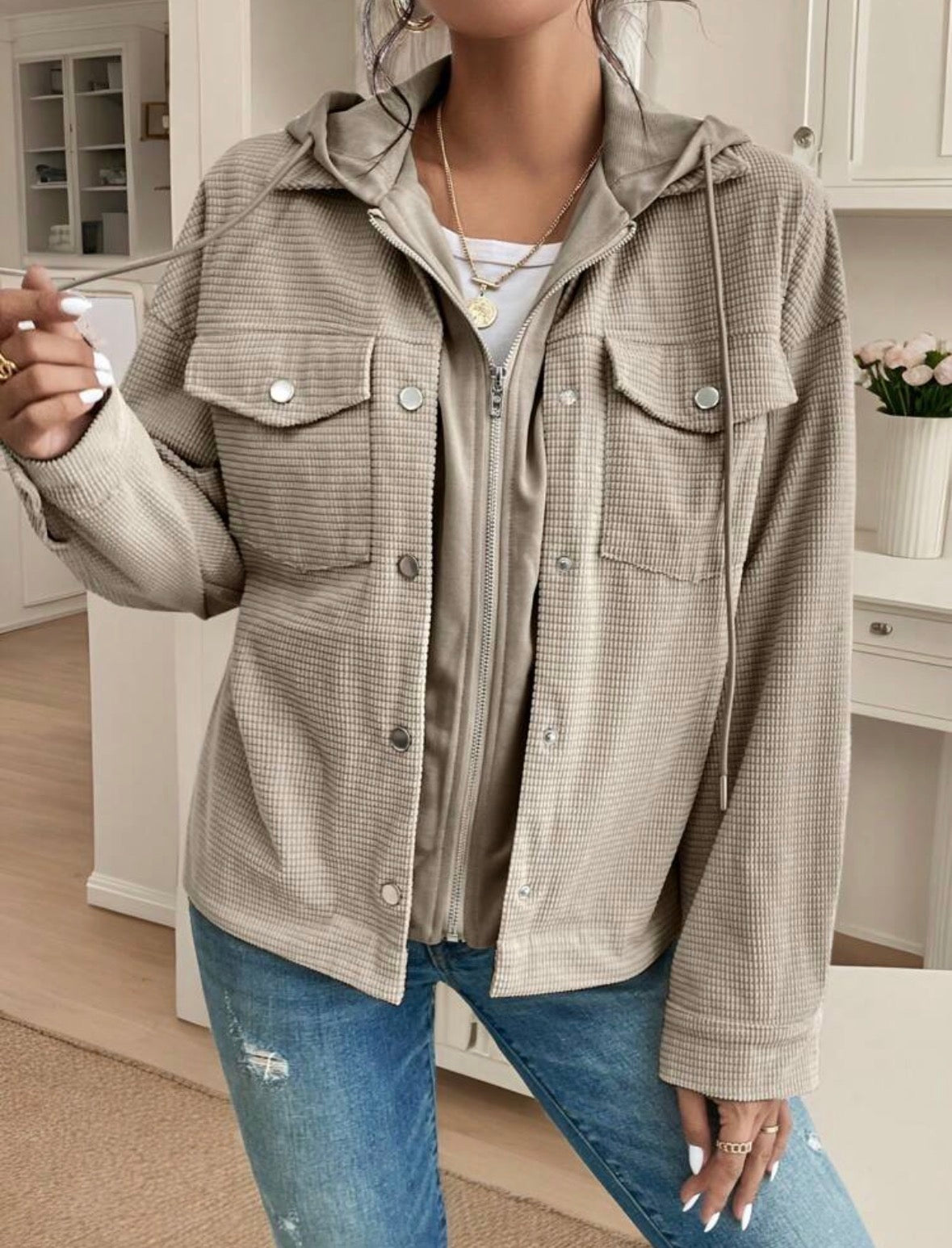 Veste à capuche