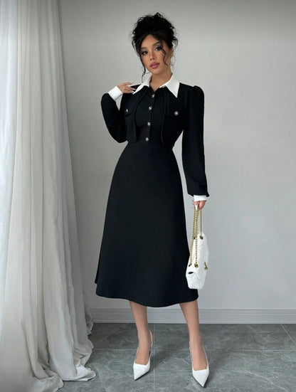 Robe mi-longue