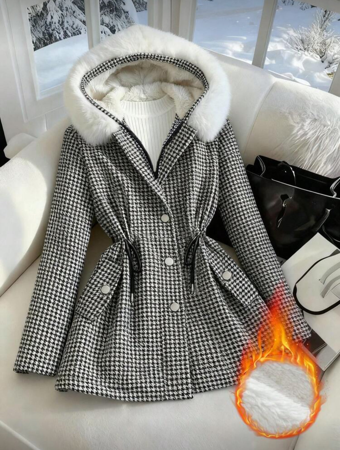 Manteau à capuche