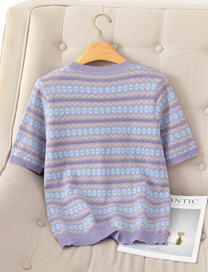 Pull en tricot — jacquard