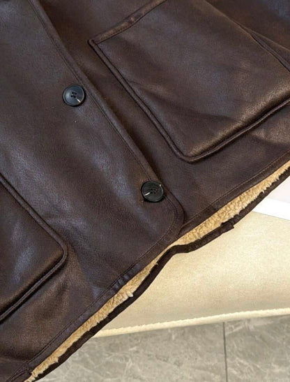 Veste en polaire - Marron foncé