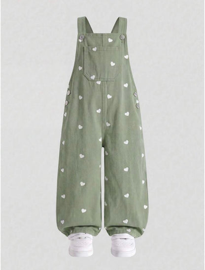 Salopette vert clair