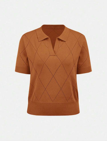 Polo collar diamond