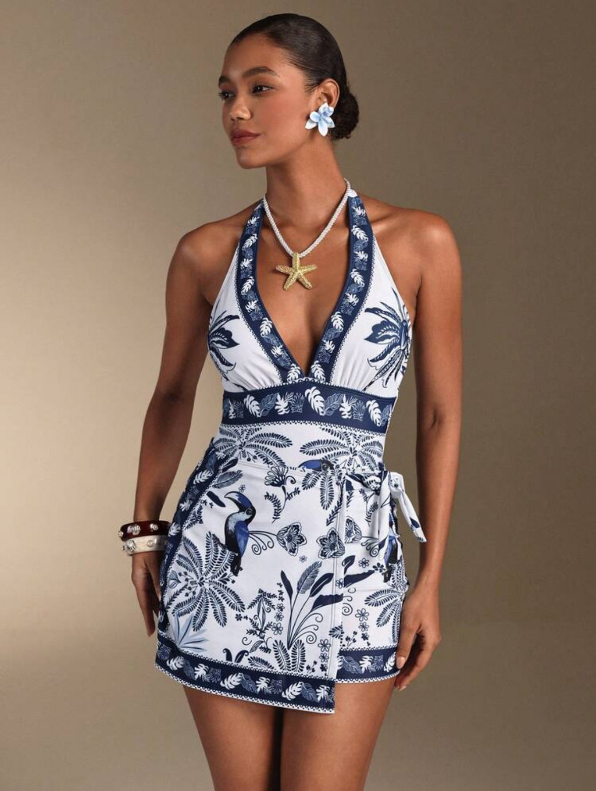Maillot de bain oasis bleu