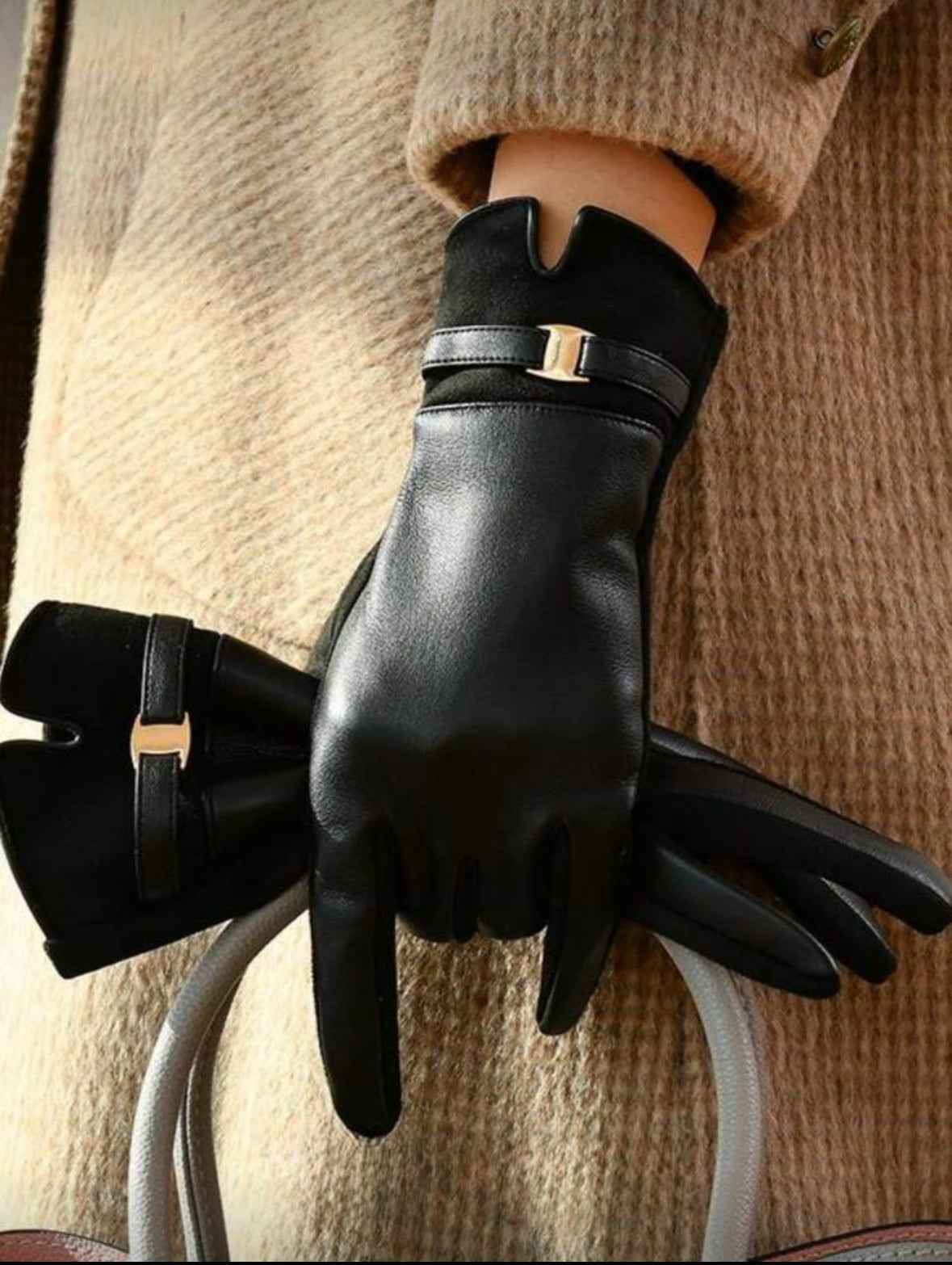 Gants de mode en velours