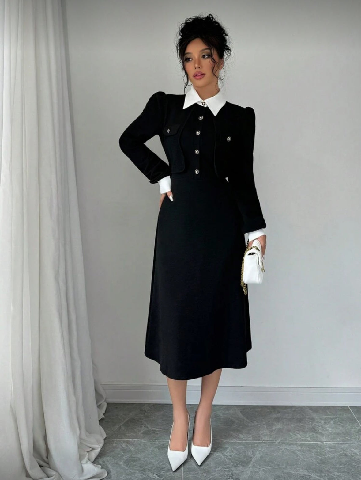 Robe mi-longue