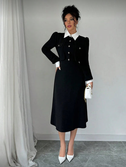 Robe mi-longue