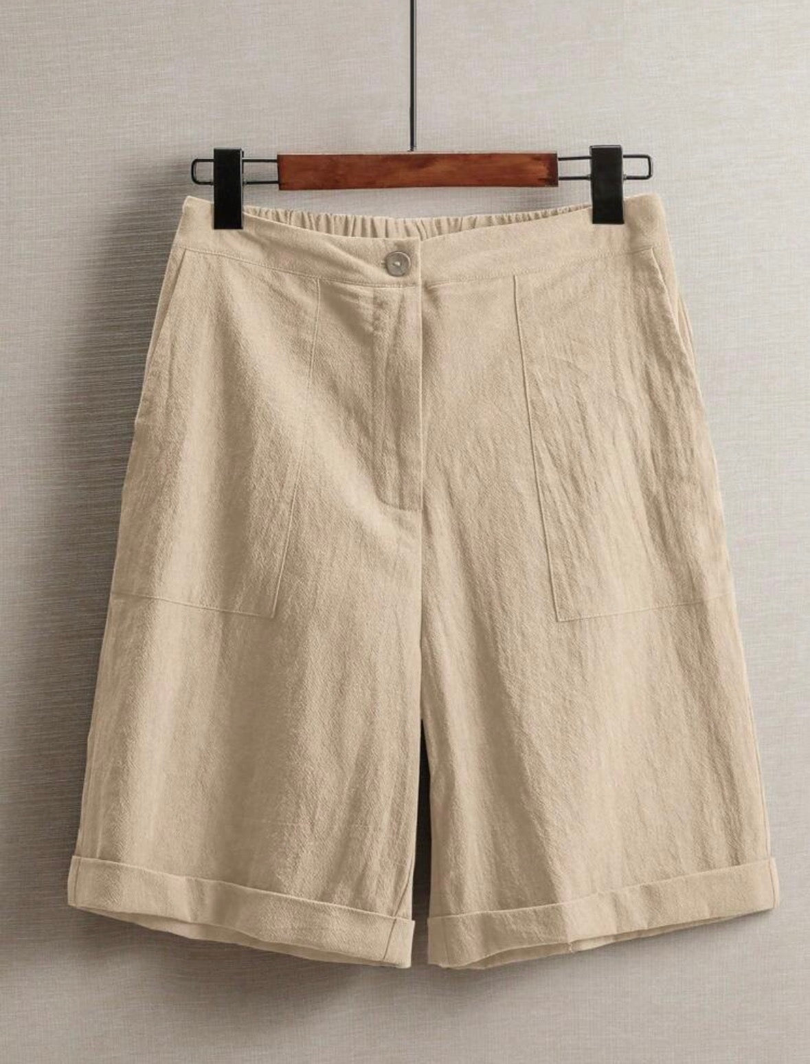 Short en lin (Beige)