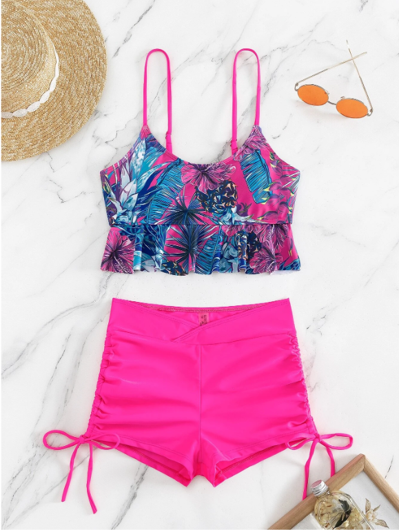 Vcay ensemble tankini purple