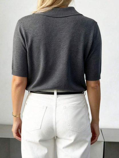 Pull col roulé