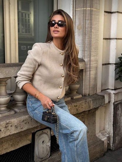 Cardigan tricoté simple