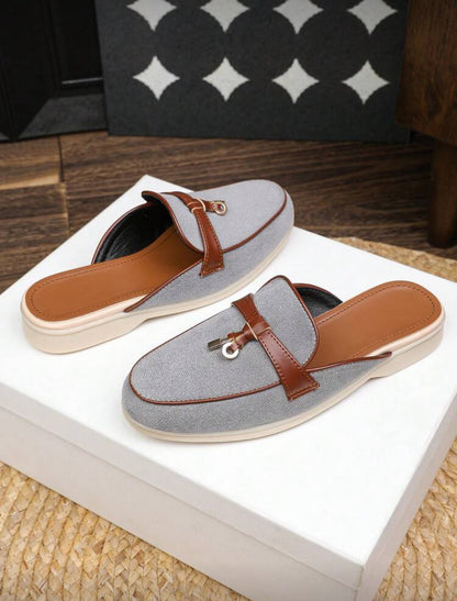 Mocassins plates à enfiler (Grey)