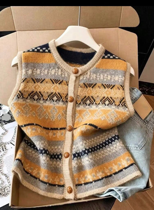 Gilet cardigan - sans manches